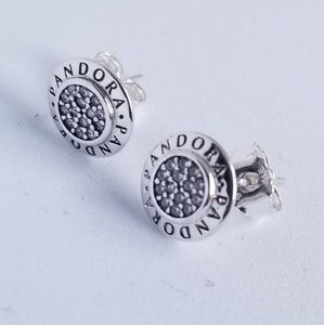 Pandora Jewelry - PANDORA Signature Stud Earrings Silver New w/tags Pandora Jewelry - PANDORA Signature Stud Earrings Silver New w/tags